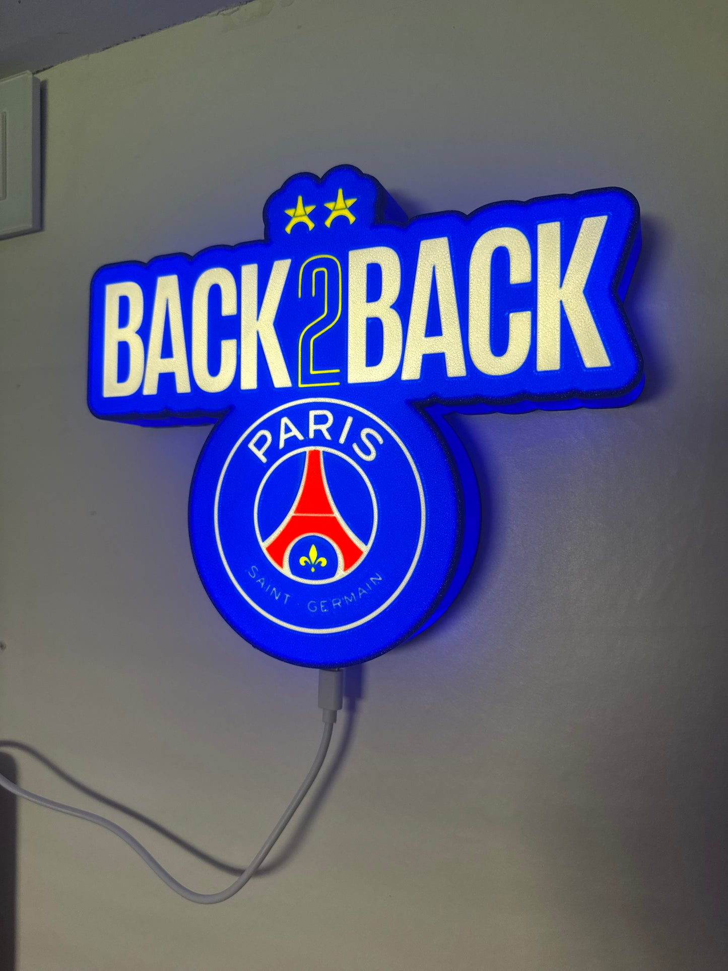 Lampe LED PSG – Édition Back2Back & Logo Paris