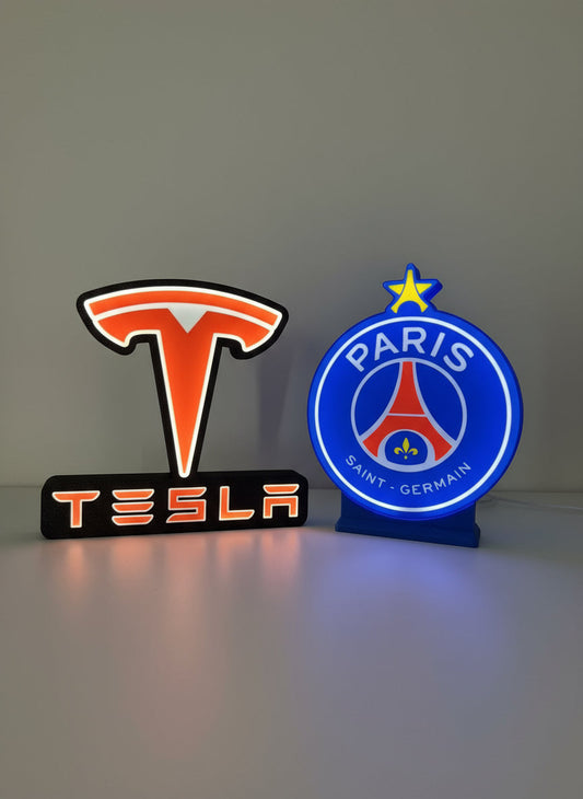 Nos Créations Logo Lumineux 3D