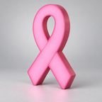 Lampe LED 3D – Octobre Rose Ruban