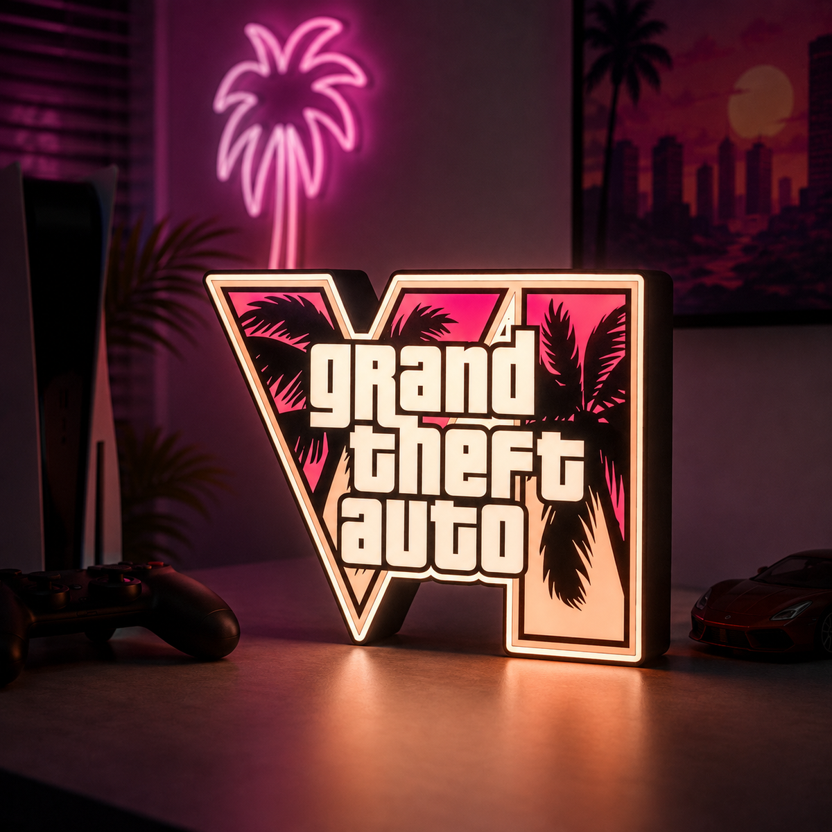 Lampe 3D LED – Grand Theft Auto VI