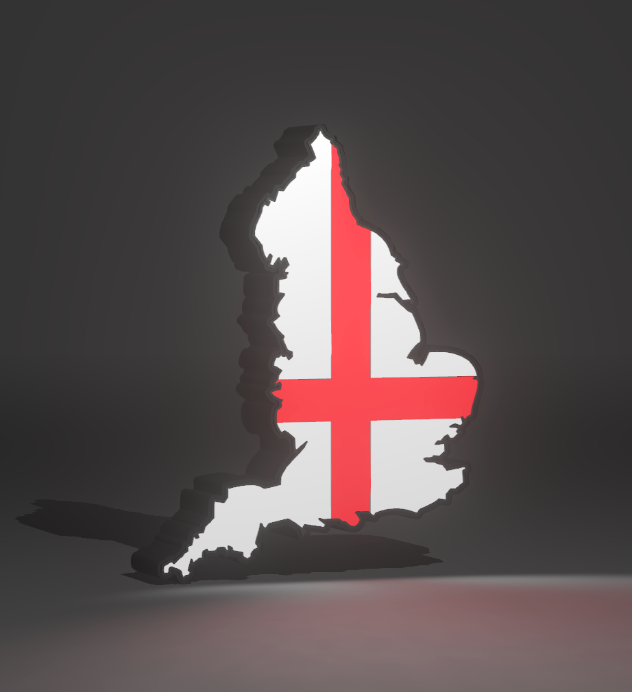Lampe 3D Pays – Silhouette Éclairée aux Couleurs du Drapeau