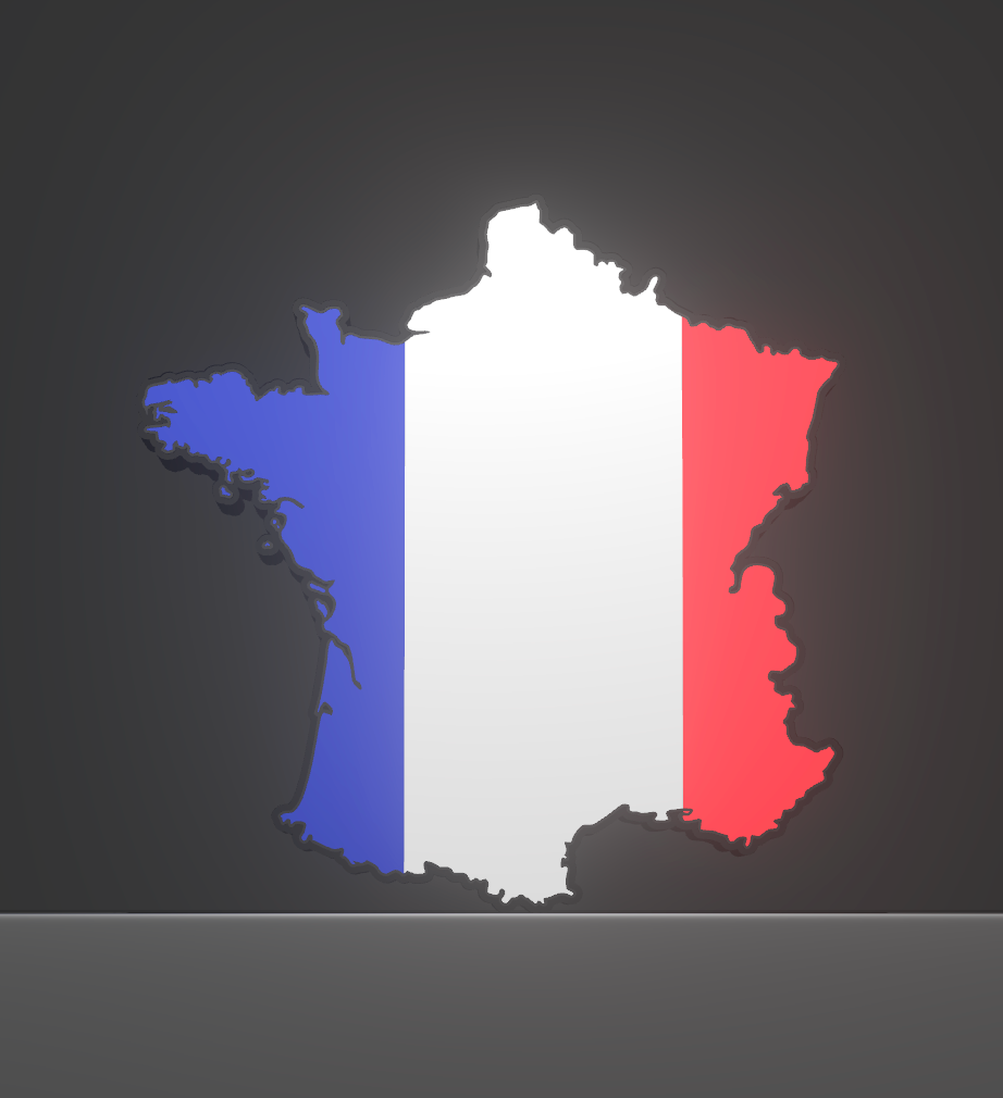 Lampe 3D Pays – Silhouette Éclairée aux Couleurs du Drapeau