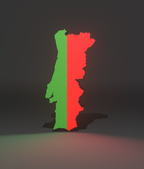 Lampe 3D Pays – Silhouette Éclairée aux Couleurs du Drapeau