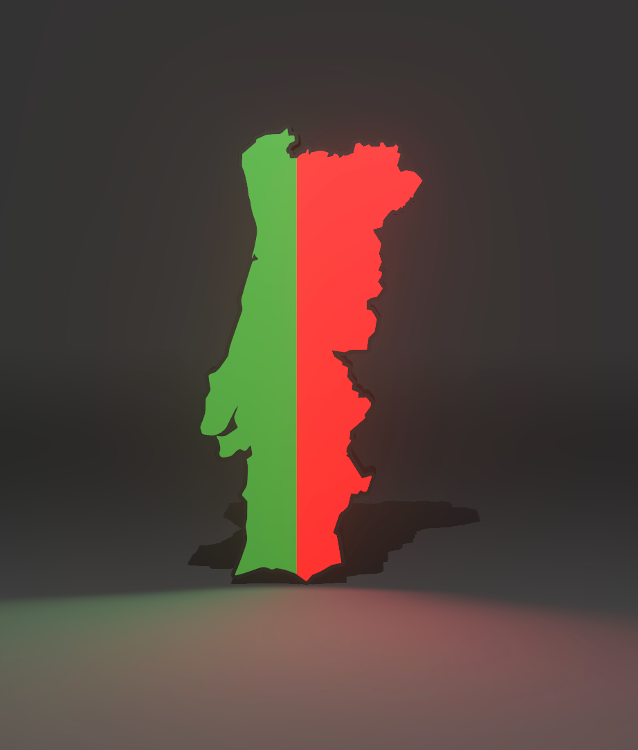 Lampe 3D Pays – Silhouette Éclairée aux Couleurs du Drapeau