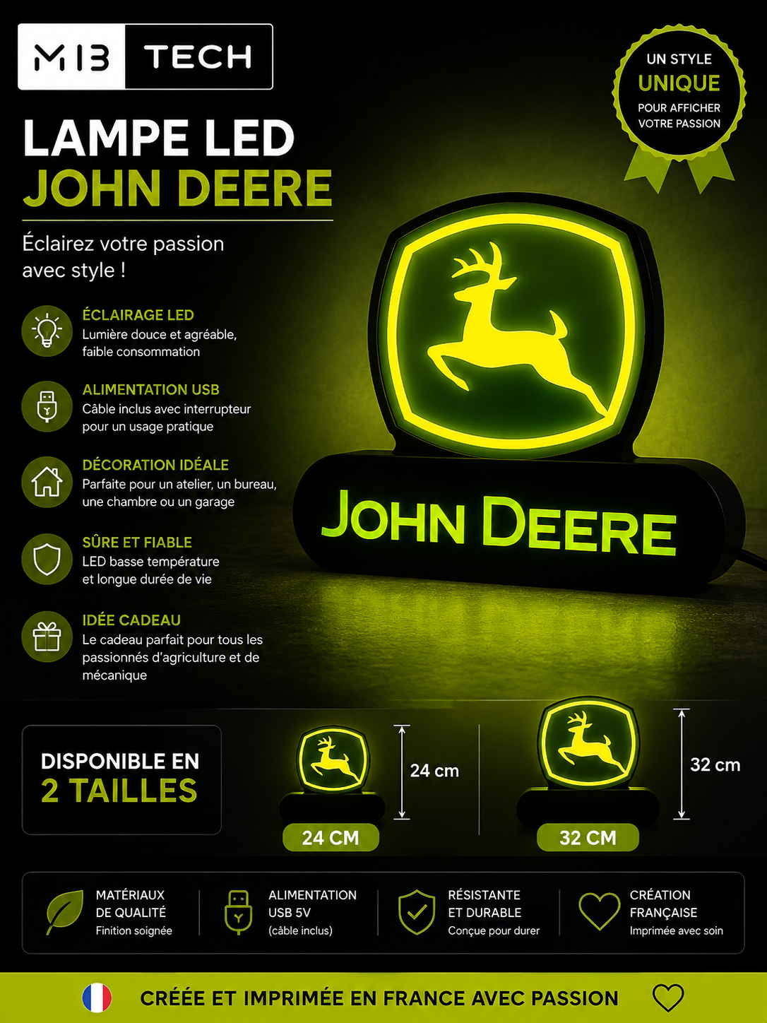 Lampe LED John Deere